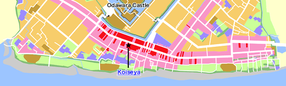 Odawara post-town in heyday
