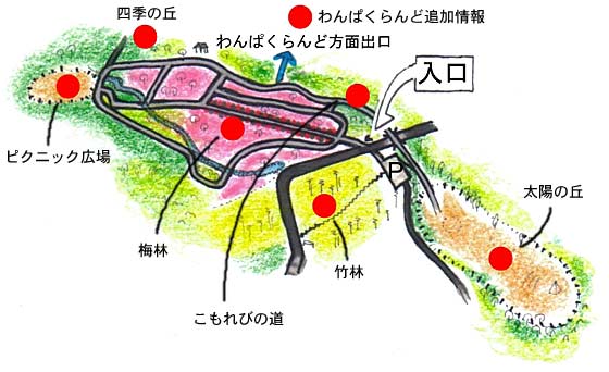 辻村植物園ジャンプマップ