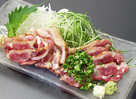 薩摩地鶏のもも肉たたき