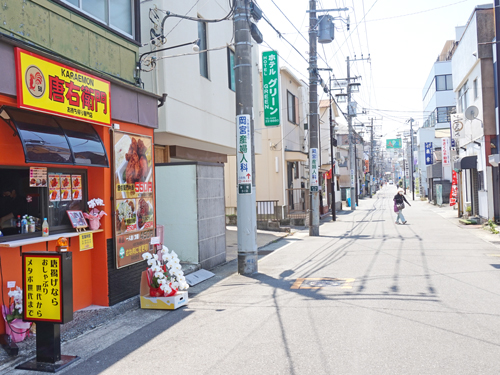 長い商店街です